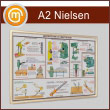 Багетная настенная рамка «Nielsen» А2 формата, альбомная, матовое золото